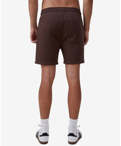 Men's Essential Fleece Shorts Brown $16.00 Shorts