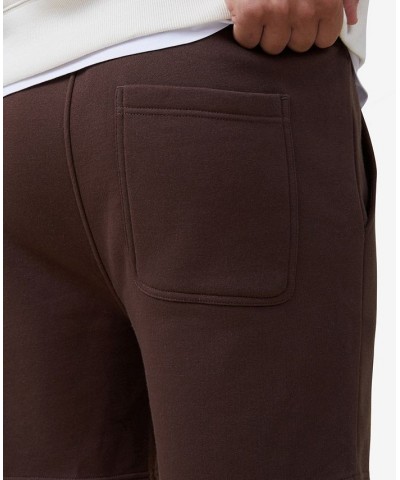 Men's Essential Fleece Shorts Brown $16.00 Shorts