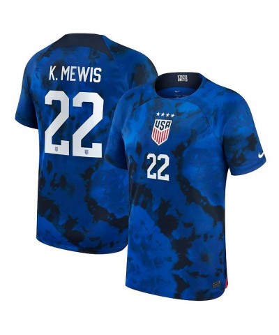 Men's Kristie Mewis Blue USWNT 2022/23 Away Breathe Stadium Replica Player Jersey $67.20 Jersey