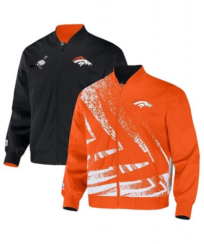 Men's NFL X Staple Orange Denver Broncos Embroidered Reversable Nylon Jacket $42.50 Jackets