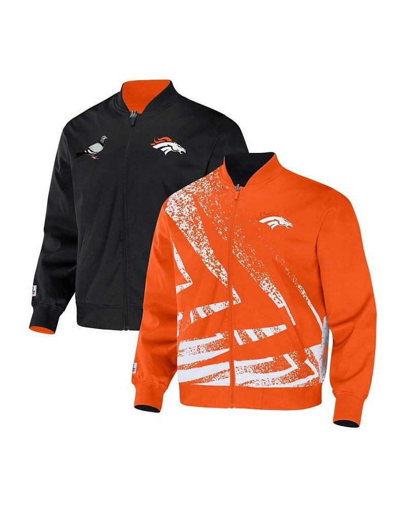 Men's NFL X Staple Orange Denver Broncos Embroidered Reversable Nylon Jacket $42.50 Jackets