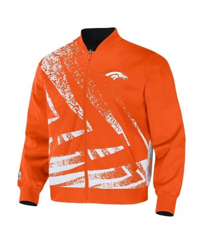 Men's NFL X Staple Orange Denver Broncos Embroidered Reversable Nylon Jacket $42.50 Jackets