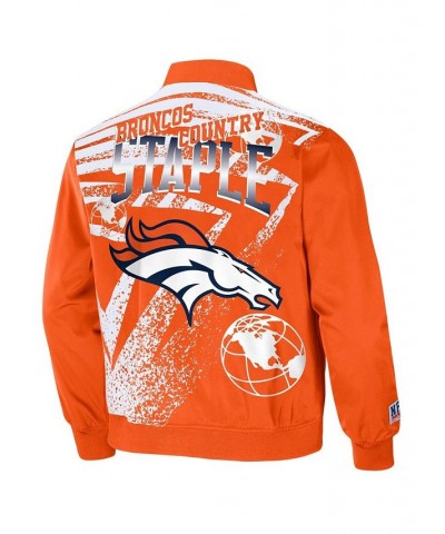 Men's NFL X Staple Orange Denver Broncos Embroidered Reversable Nylon Jacket $42.50 Jackets