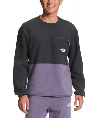 Men's Tech Crewneck Sweatshirt Purple $19.60 Sweatshirt