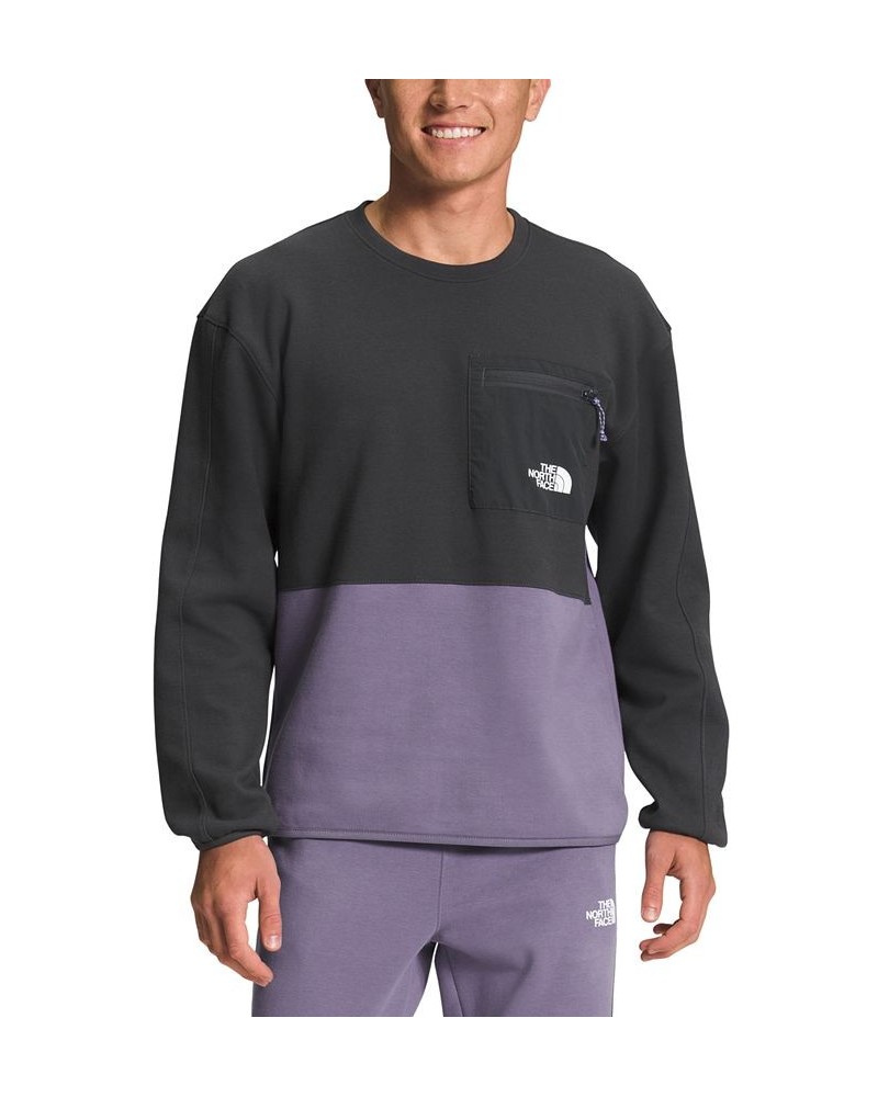 Men's Tech Crewneck Sweatshirt Purple $19.60 Sweatshirt