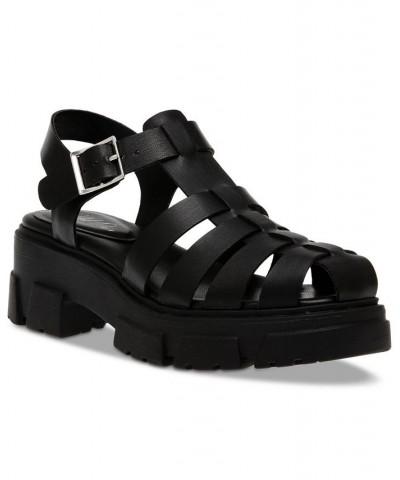 Heraa Fisherman Lug Sole Sandals Black $33.36 Shoes