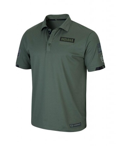 Men's Green Indiana Hoosiers OHT Military-Inspired Appreciation Echo Polo Shirt $28.20 Polo Shirts