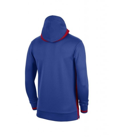 Men's Royal Philadelphia 76ers Authentic Showtime Performance Full-Zip Hoodie $66.00 Sweatshirt