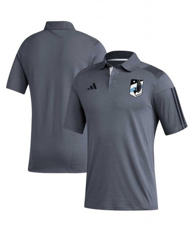 Men's Gray Minnesota United FC 2023 On-Field Training Polo Shirt $29.90 Polo Shirts