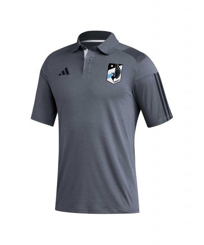 Men's Gray Minnesota United FC 2023 On-Field Training Polo Shirt $29.90 Polo Shirts