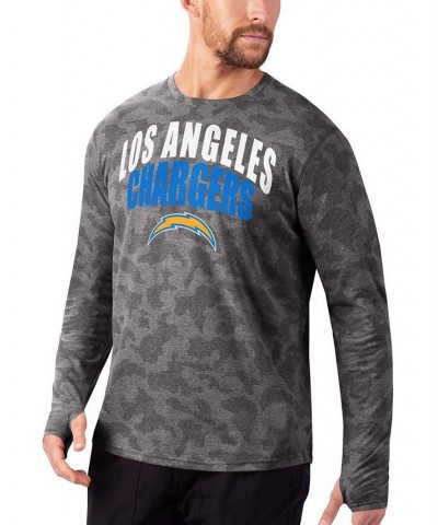 Men's Black Los Angeles Chargers Camo Performance Long Sleeve T-shirt $37.09 T-Shirts