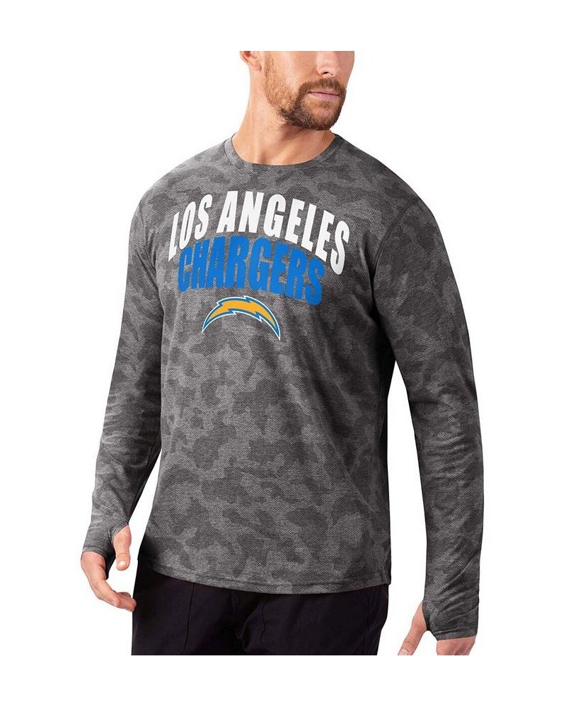 Men's Black Los Angeles Chargers Camo Performance Long Sleeve T-shirt $37.09 T-Shirts