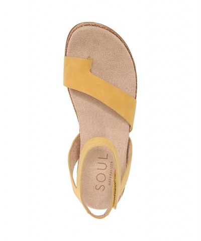 Divina Ankle Strap Sandals Yellow $45.60 Shoes