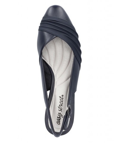 Women's Bates Slingback Pumps Blue $32.20 Shoes