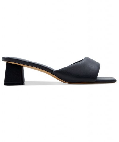 Women's Aneka Block-Heel Dress Sandals Black $40.00 Shoes