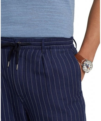 Men's Tailored Slim Fit Polo Prepster Pants Blue $57.72 Pants