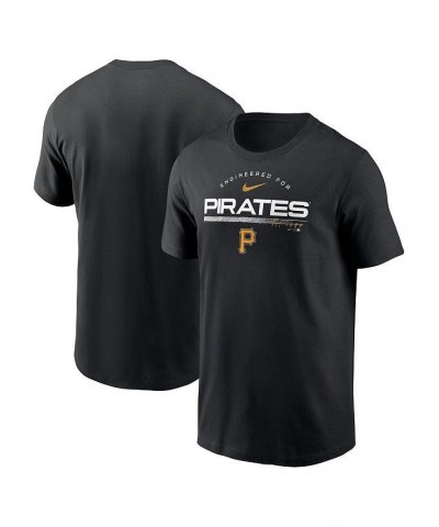 Men's Black Pittsburgh Pirates Team Engineered Performance T-shirt $24.50 T-Shirts