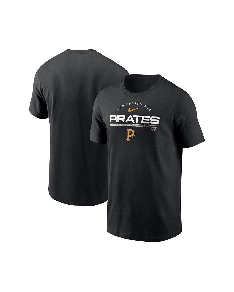 Men's Black Pittsburgh Pirates Team Engineered Performance T-shirt $24.50 T-Shirts