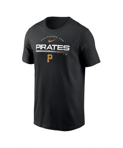 Men's Black Pittsburgh Pirates Team Engineered Performance T-shirt $24.50 T-Shirts