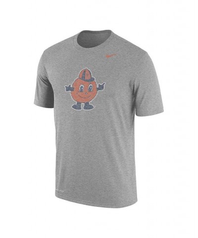 Men's Heathered Gray Syracuse Orange Vintage-Like Logo Performance T-shirt $25.99 T-Shirts