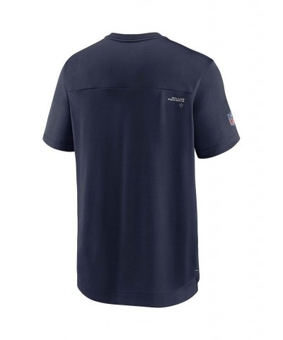 Men's Navy Dallas Cowboys Sideline Coaches Performance V-Neck T-shirt $28.80 T-Shirts