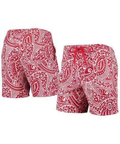 Men's Scarlet Ohio State Buckeyes Biff Swim Shorts $28.60 Swimsuits