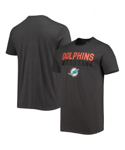 Men's '47 Charcoal Miami Dolphins Dark Ops Super Rival T-shirt $15.84 T-Shirts