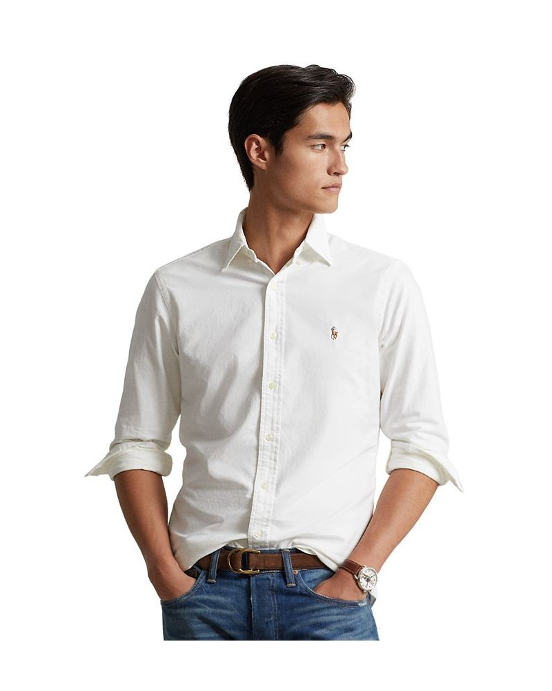 Men's Signature Oxford Shirt, Regular and Big & Tall White $40.50 Dress Shirts