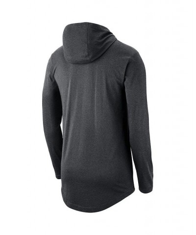 Men's Heathered Charcoal Duke Blue Devils Long Sleeve Performance Tri-Blend Hoodie T-shirt $25.37 T-Shirts