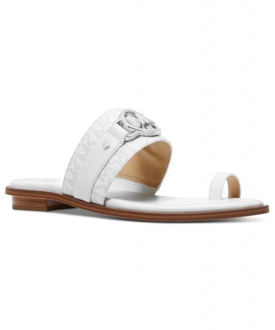 Women's Rory Flat Thong Sandals White $38.85 Shoes