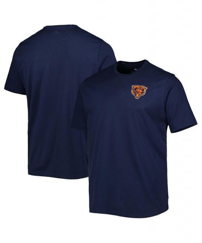 Men's Navy Chicago Bears Bali Skyline T-shirt $34.40 T-Shirts