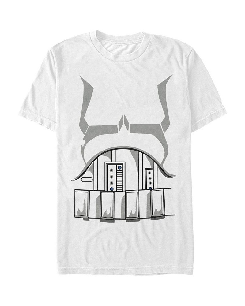 Star Wars Men's Storm trooper Costume Short Sleeve T-Shirt White $14.70 T-Shirts