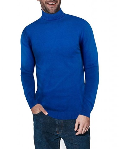 Men's Turtleneck Pull Over Sweater Royal Blue $22.00 Sweaters