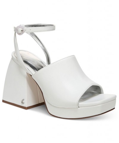 Miranda Two-Piece Platform Sandals White $42.57 Shoes