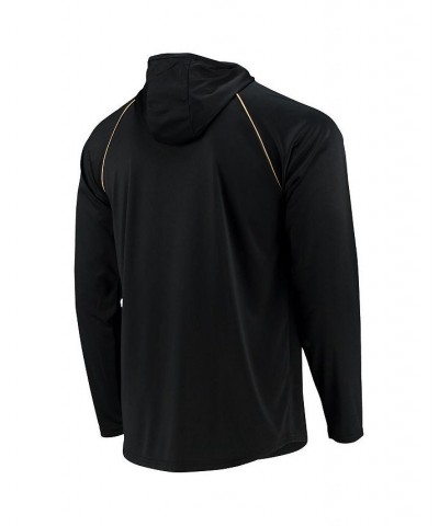 Men's Black New Orleans Saints Raglan Long Sleeve Hoodie T-shirt $28.04 T-Shirts