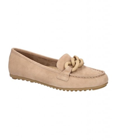 Women's Cullen Comfort Loafers Almond Suede Leather $54.60 Shoes