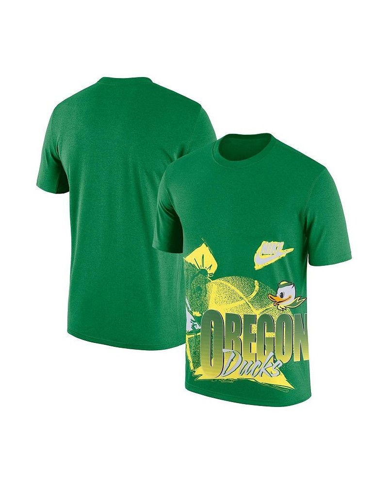 Men's Green Oregon Ducks Basketball 90s Hoop Max T-shirt $23.99 T-Shirts