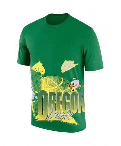 Men's Green Oregon Ducks Basketball 90s Hoop Max T-shirt $23.99 T-Shirts