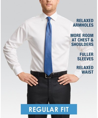 Men's Classic-Fit Wrinkle Free Flex Collar Stretch Solid Dress Shirt PD06 $20.25 Dress Shirts