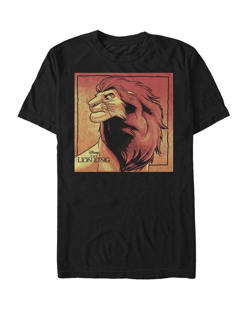 Men's Rasta King Short Sleeve Crew T-shirt Black $19.94 T-Shirts