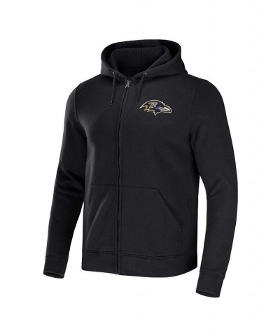 Men's NFL x Darius Rucker Collection by Black Baltimore Ravens Rocker Full-Zip Hoodie $40.55 Sweatshirt