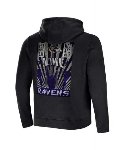 Men's NFL x Darius Rucker Collection by Black Baltimore Ravens Rocker Full-Zip Hoodie $40.55 Sweatshirt