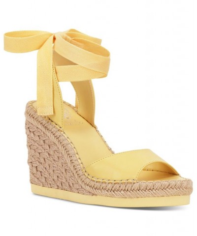 Women's Bendsen Ankle Wrap Wedge Sandals PD04 $42.00 Shoes