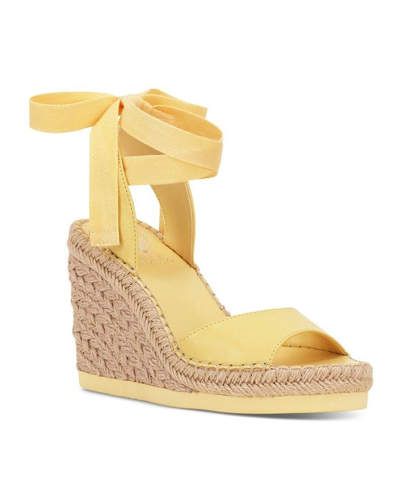 Women's Bendsen Ankle Wrap Wedge Sandals PD04 $42.00 Shoes