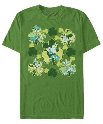 Men's Mickey Clovers Short Sleeve Crew T-shirt Green $14.00 T-Shirts