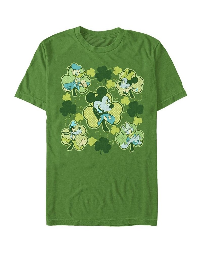 Men's Mickey Clovers Short Sleeve Crew T-shirt Green $14.00 T-Shirts