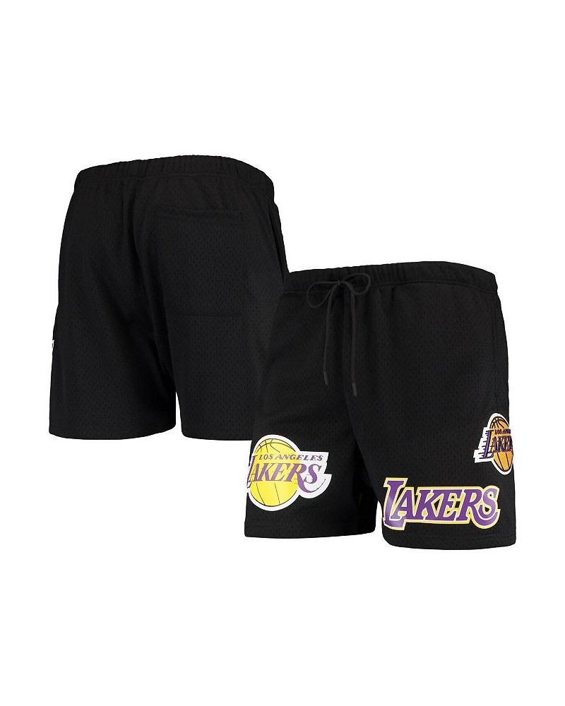 Men's Black Los Angeles Lakers Mesh Capsule Shorts $36.39 Shorts