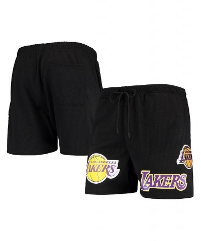 Men's Black Los Angeles Lakers Mesh Capsule Shorts $36.39 Shorts