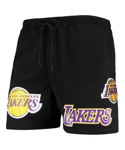 Men's Black Los Angeles Lakers Mesh Capsule Shorts $36.39 Shorts