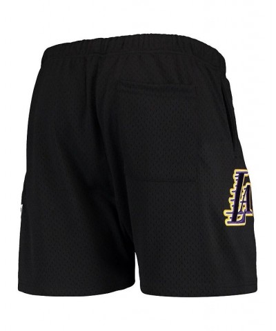 Men's Black Los Angeles Lakers Mesh Capsule Shorts $36.39 Shorts